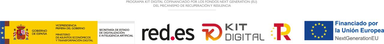 Programa Kit Digital cofinanciado por los fondos Next Generation (EU) del Mecanismo de Recuperación y Resiliencia — Gobierno de España, red.es, financiado por la Unión Europea NextGenerationEU